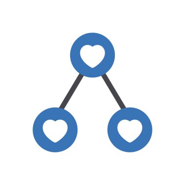 Şeffaf bir arkaplan üzerinde sevgi iletisi vektör illüstrasyonu. Konsept ve grafik tasarım simgeleri için kaliteli semboller..