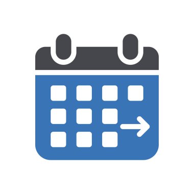 Şeffaf bir arkaplan üzerinde takvim vektör illüstrasyonu. Konsept ve grafik tasarım için mükemmel kalite sembolleri.. 