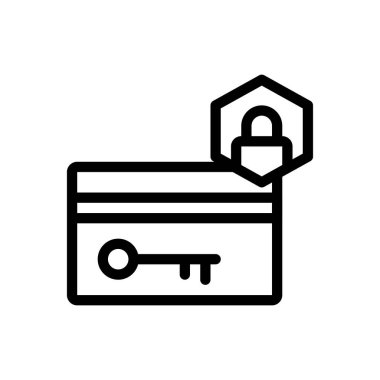 Şeffaf bir arkaplan üzerinde kart vektör çizimi. Premium kalite semboller. Konsept ve grafik tasarım için ince çizgi simgesi.