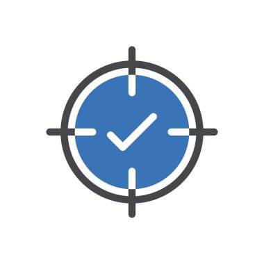 Şeffaf bir arkaplan üzerinde hedef vektör çizimi. Konsept ve grafik tasarımı için mükemmel kalite sembolleri.. 