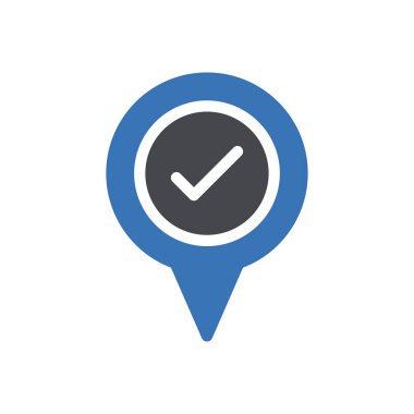 Şeffaf bir arkaplan üzerinde konum vektör illüstrasyonu. Konsept ve grafik tasarımı için mükemmel kalite sembolleri..