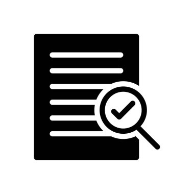 Şeffaf bir arkaplan üzerindeki belge vektör illüstrasyonu. Konsept ve grafik tasarımı için kaliteli semboller.. 