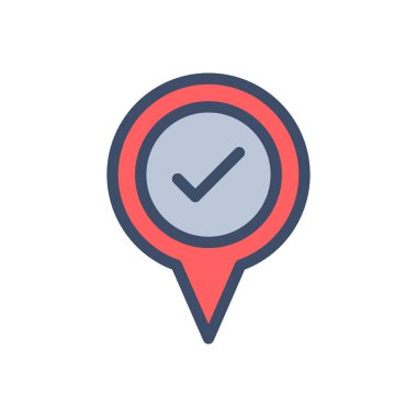 Şeffaf bir arkaplan üzerinde konum vektör illüstrasyonu. Konsept ve grafik tasarımı için premium kalite simgeleri.. 