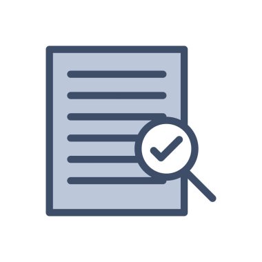 Şeffaf bir arkaplan üzerindeki belge vektör illüstrasyonu. Konsept ve grafik tasarımı için birinci sınıf kalite simgeler.. 