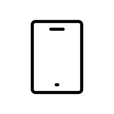 Şeffaf bir arkaplan üzerinde mobil vektör illüstrasyonu. Konsept ve grafik tasarımı için kaliteli semboller.. 