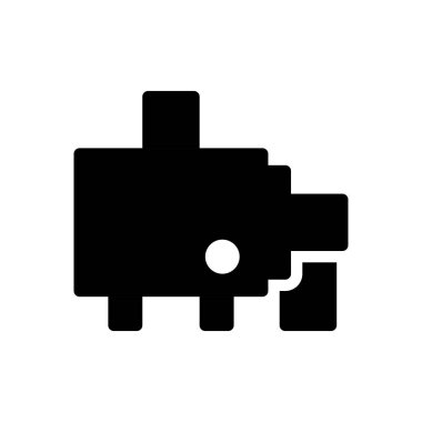 Şeffaf bir arkaplan üzerinde makine vektör çizimi yapılıyor. Konsept ve grafik tasarımı için mükemmel kalite sembolleri..