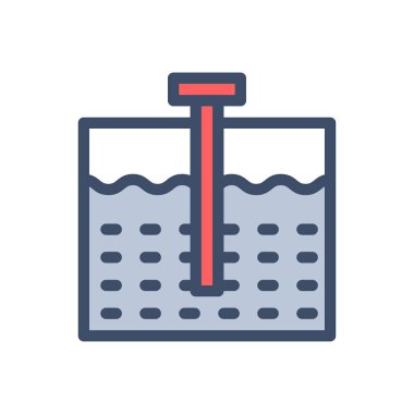 Şeffaf bir arkaplan üzerinde karıştırıcı vektör illüstrasyonu. Konsept ve grafik tasarımı için prim kalite simgeleri..