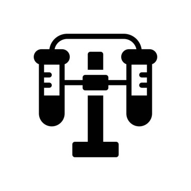 Saydam bir arkaplan üzerinde laboratuar vektör illüstrasyonu. Konsept ve grafik tasarımı için mükemmel kalite sembolleri..