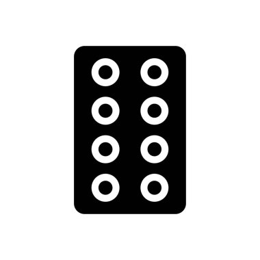 Şeffaf bir arkaplan üzerinde hap vektör illüstrasyonu. Konsept ve grafik tasarım simgeleri için kaliteli semboller.. 