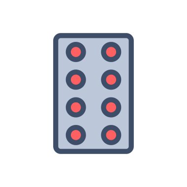 Saydam bir arkaplanda hap vektör illüstrasyonu. Konsept ve grafik tasarım için birinci sınıf kalite simgeler.. 