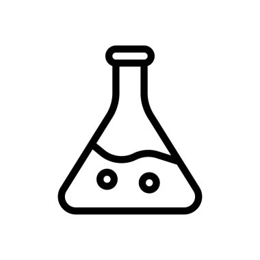 Şeffaf bir arkaplan üzerinde şişe vektör çizimi. Konsept ve grafik tasarım için ince çizgi simgesi.. 