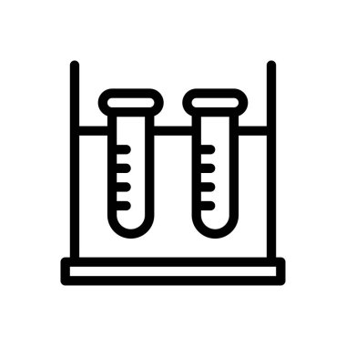 Şeffaf bir arkaplan üzerinde test vektör çizimi. Premium kalite sembolleri. Konsept ve grafik tasarım için ince çizgi simgesi. 