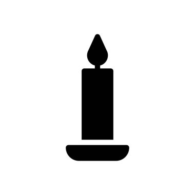 Şeffaf bir arkaplan üzerinde mum vektör illüstrasyonu. Konsept ve grafik tasarım simgeleri için kaliteli semboller.. 