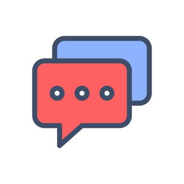 Şeffaf bir arkaplan üzerinde ileti vektör illüstrasyonu. Konsept ve grafik tasarımı için prim kalite simgeleri.. 