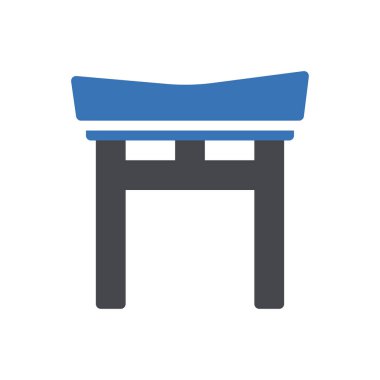 Şeffaf bir arkaplan üzerinde Torri kapısı vektör illüstrasyonu. Konsept ve grafik tasarımı için mükemmel kalite sembolleri..