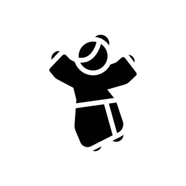 şeffaf bir arkaplanda dans vektör çizimi. Konsept ve grafik tasarım için mükemmel kalite semboller.. 