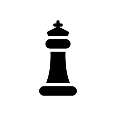 Saydam bir arkaplan üzerinde satranç vektör çizimi. Konsept ve grafik tasarımı için özel kalite semboller.. 