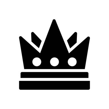 Şeffaf bir arkaplan üzerinde taç vektör illüstrasyonu. Konsept ve grafik tasarım simgeleri için kaliteli semboller.. 