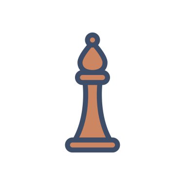 Saydam bir arkaplan üzerinde satranç vektör illüstrasyonu. Konsept ve grafik tasarımı için birinci sınıf kalite simgeler.. 