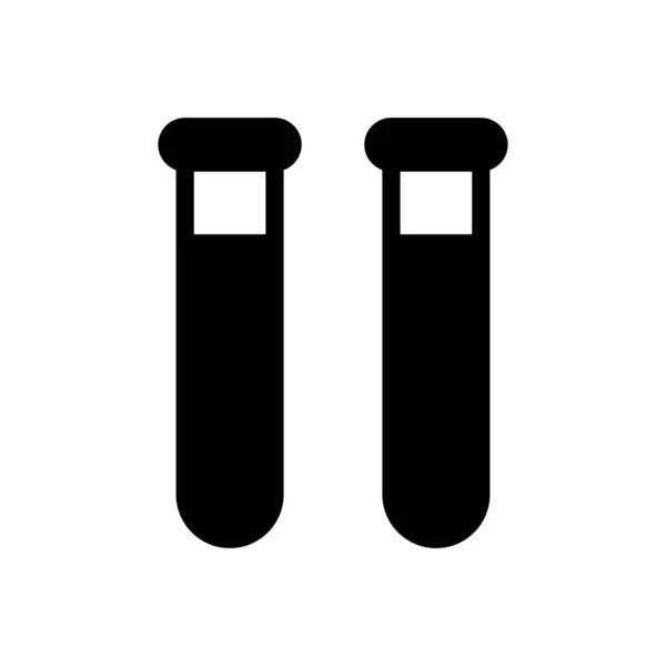 Test Tube Vector Illustration Διάφανο Φόντο Συμβολισμοί Κορυφαίας Ποιότητας Εικονίδιο — Διανυσματικό Αρχείο