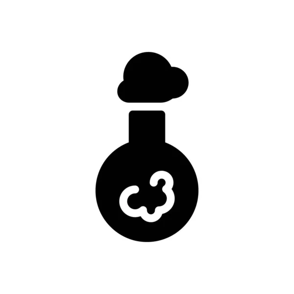Ilustração Vetorial Beaker Fundo Transparente Símbolos Qualidade Premium Ícone Glyphs — Vetor de Stock