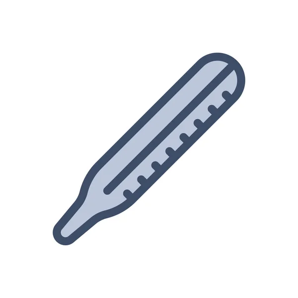 Thermometer Vector Illustration Transparent Background Premium Quality Symbols Stroke Icon — Vector de stock