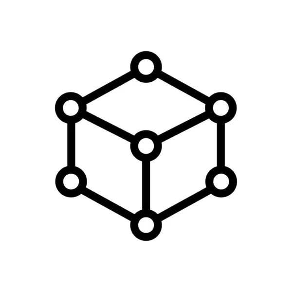 透明背景下的单元格矢量说明 高级质量符号 概念和图形设计用的细线图标 — 图库矢量图片