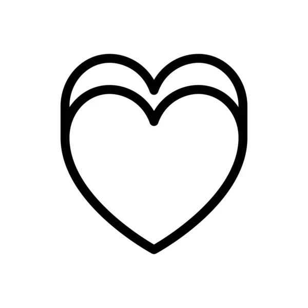 Векторная Иллюстрация Сердца Прозрачном Фоне Символы Высокого Качества — стоковый вектор