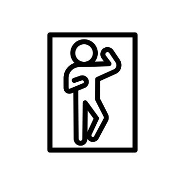 Şeffaf bir arkaplanda güneşlenme vektör çizimi. Premium kalite semboller. Konsept ve grafik tasarım için ince çizgi simgesi.