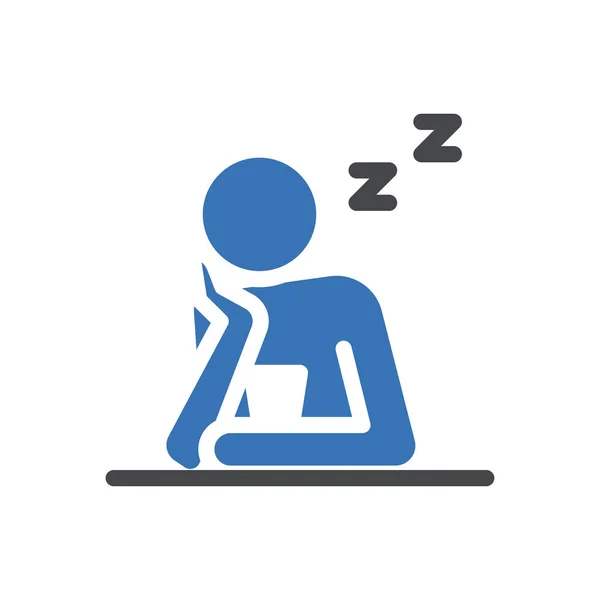 Sleep Vector Illustration Transparent Background Premium Quality Symbols Glyphs Icon — Stock Vector