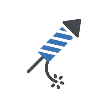 Şeffaf bir arkaplan üzerinde havai fişek vektör çizimi. Konsept ve grafik tasarımı için mükemmel kalite semboller.. 