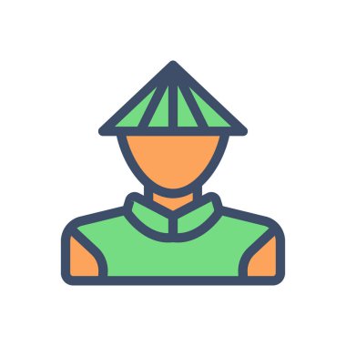 chinese vector illustration on a transparent background.Premium quality symbols.Stroke icon for concept and graphic design. 