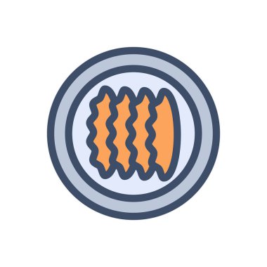 dumpling vector illustration on a transparent background.Premium quality symbols.Stroke icon for concept and graphic design. 