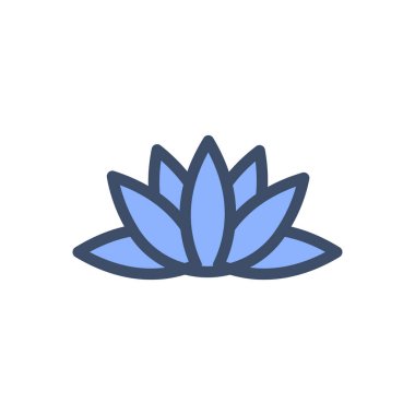 Saydam bir arkaplan üzerinde Lotus vektör illüstrasyonu. Konsept ve grafik tasarımı için birinci sınıf kalite simgeler.. 