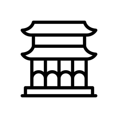 Şeffaf bir arkaplan üzerinde porselen vektör çizimi. Konsept ve grafik tasarım için ince çizgi simgesi.. 