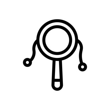 rattle vector illustration on a transparent background.Premium quality symbols.Thin line icon for concept and graphic design. 