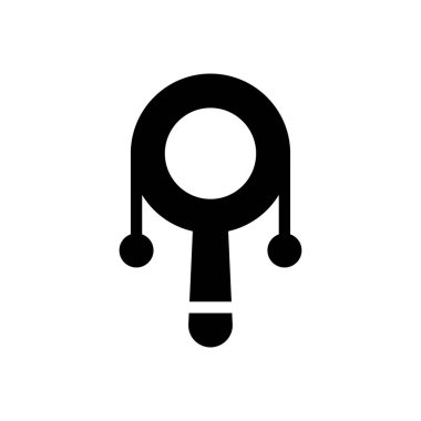 rattle vector illustration on a transparent background.Premium quality symbols.Glyphs icon for concept and graphic design. 