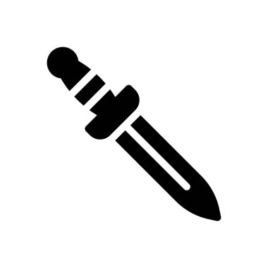 Şeffaf bir arkaplanda kılıç vektör çizimi. Konsept ve grafik tasarım için en iyi kalite semboller.. 