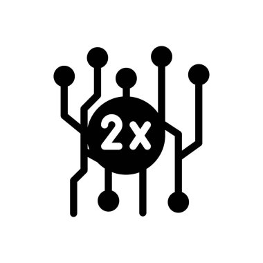 Şeffaf bir arkaplanda daha hızlı çip vektör çizimi. Konsept ve grafik tasarımı için mükemmel kalite semboller..