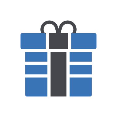 Şeffaf bir arkaplan üzerinde hediye vektör illüstrasyonu. Konsept ve grafik tasarım için özel kalite semboller.. 