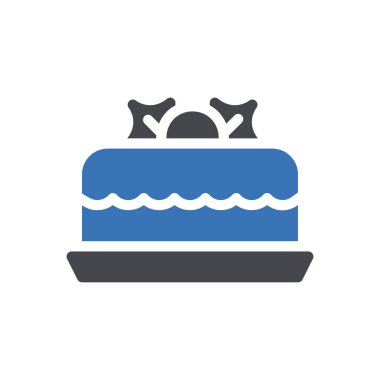 Şeffaf bir arkaplan üzerinde pasta vektör çizimi. Konsept ve grafik tasarımı için mükemmel kalite semboller.. 