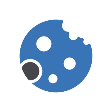 cookie vector illustration on a transparent background.Premium quality symbols.Glyphs icon for concept and graphic design. 