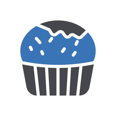 Şeffaf bir arkaplan üzerinde kek vektörü çizimi. Konsept ve grafik tasarımı için özel kalite semboller.. 