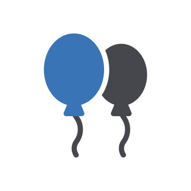 Saydam bir arkaplan üzerinde balon vektör illüstrasyonu. Konsept ve grafik tasarım simgeleri için kaliteli semboller..