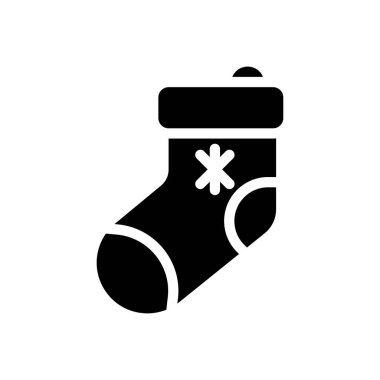 Şeffaf bir arkaplanda çorap vektör çizimi. Konsept ve grafik tasarım simgeleri için kaliteli semboller.. 