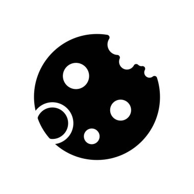 cookie vector illustration on a transparent background.Premium quality symbols.Glyphs icon for concept and graphic design. 