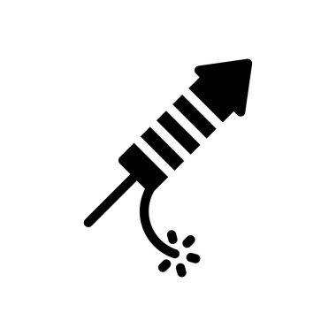 Şeffaf bir arkaplan üzerinde roket vektör çizimi. Konsept ve grafik tasarım için özel kalite semboller.. 