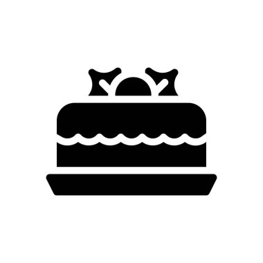 Şeffaf bir arkaplan üzerinde pasta vektör çizimi. Konsept ve grafik tasarımı için mükemmel kalite semboller.. 