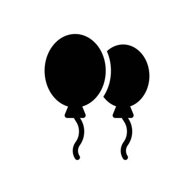 Saydam bir arkaplan üzerinde balon vektör illüstrasyonu. Konsept ve grafik tasarım simgeleri için kaliteli semboller.. 