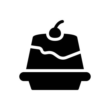 Şeffaf bir arkaplan üzerinde reçelli kek vektör illüstrasyonu. Konsept ve grafik tasarımı için mükemmel kalite semboller.. 